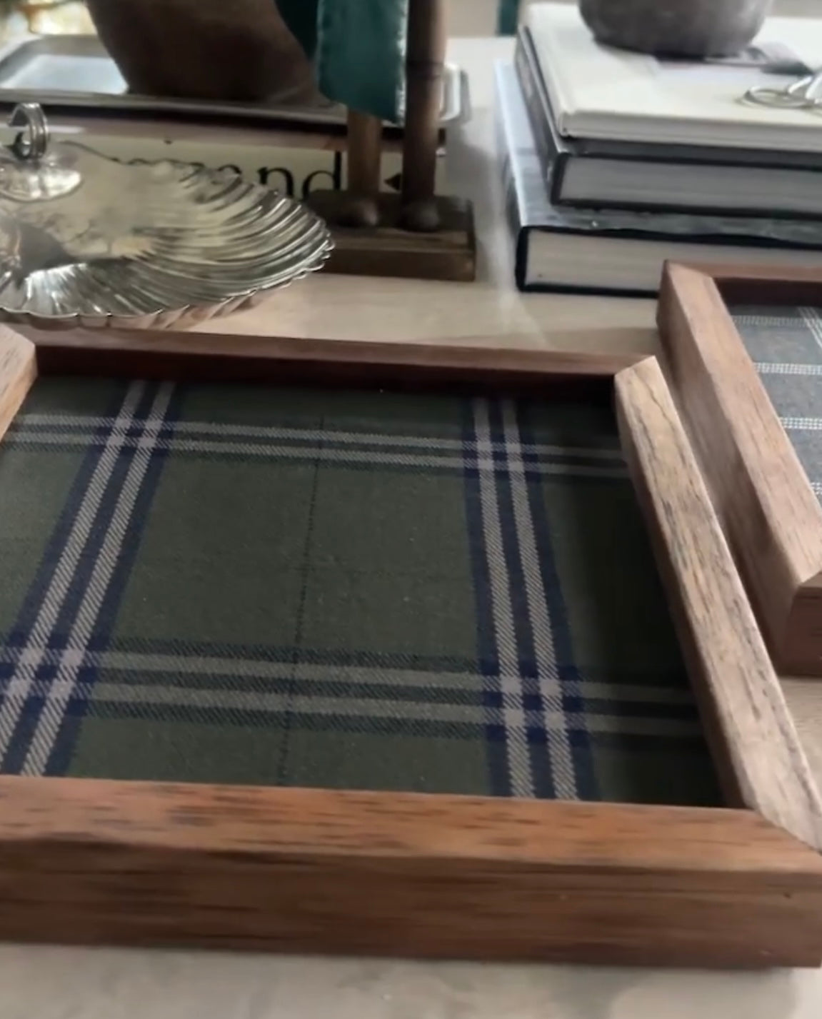 Haus of Teasdale Plaid Trays