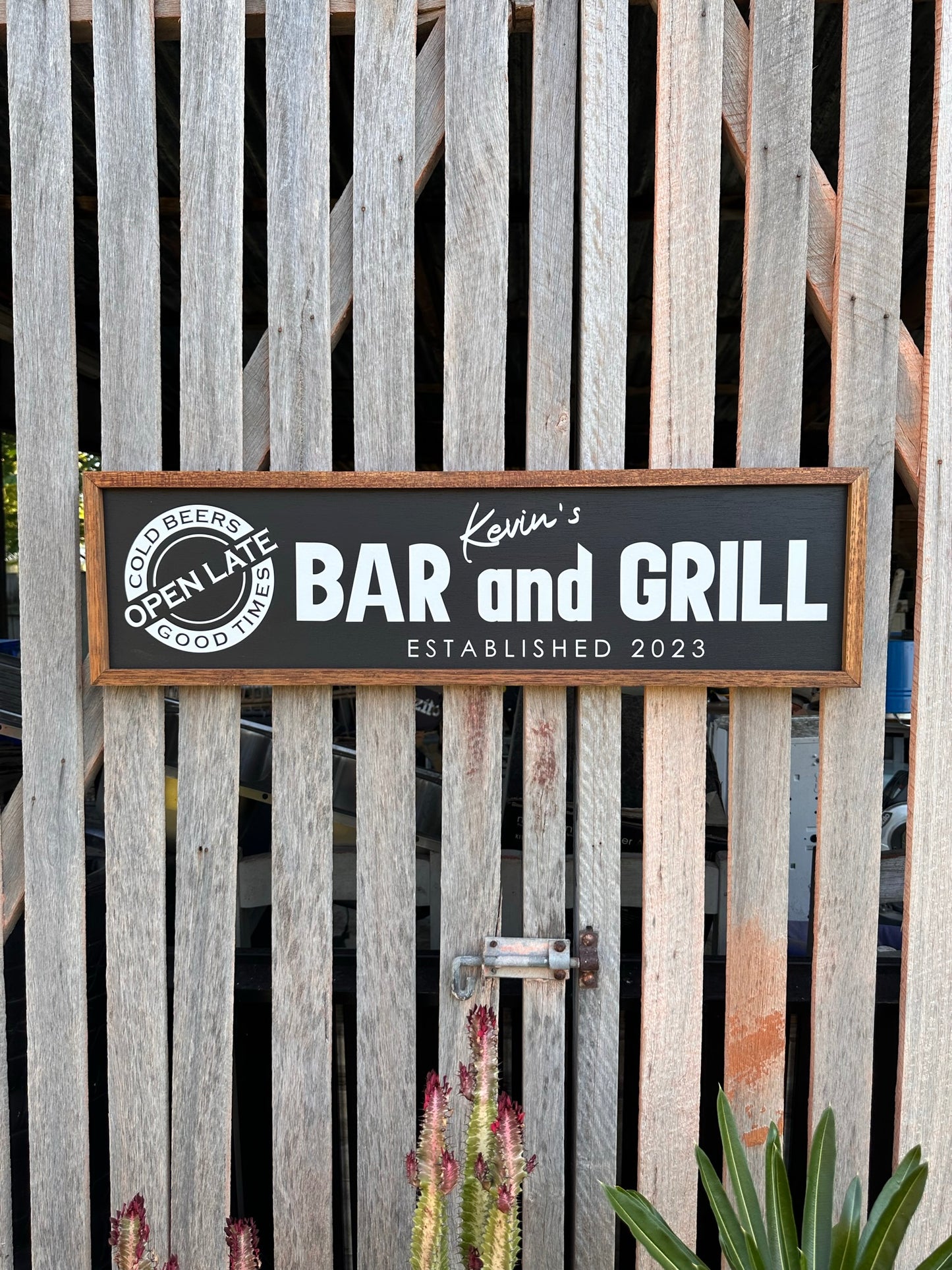 Personalised BBQ / Smokehouse Sign