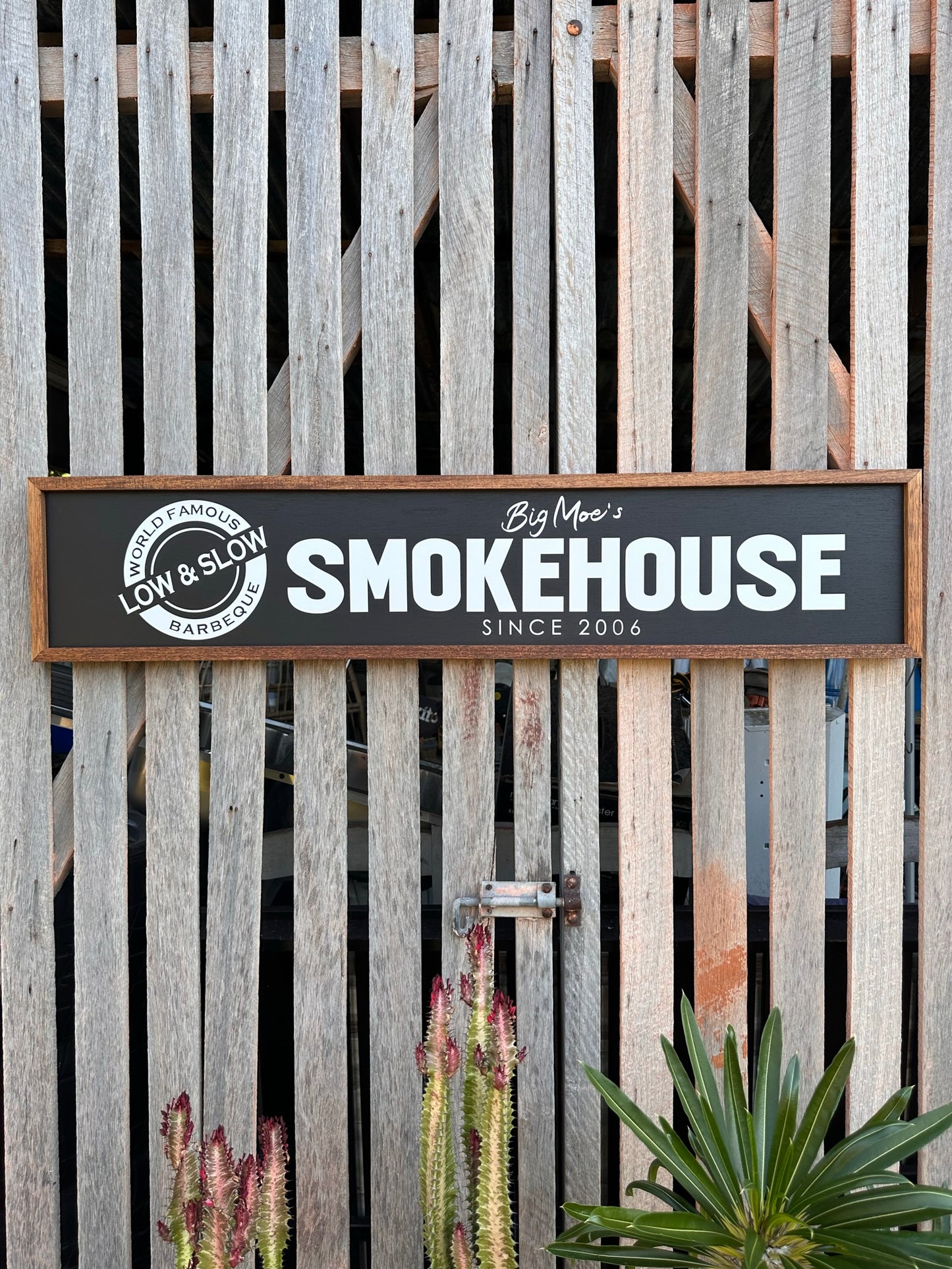Personalised BBQ / Smokehouse Sign