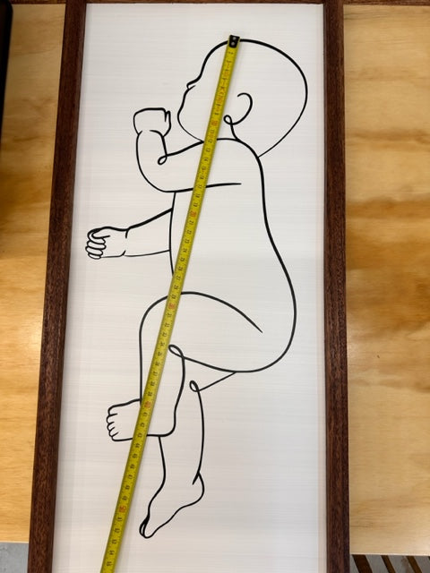 Personalised Baby Birth Details Sign -1:1 Scale