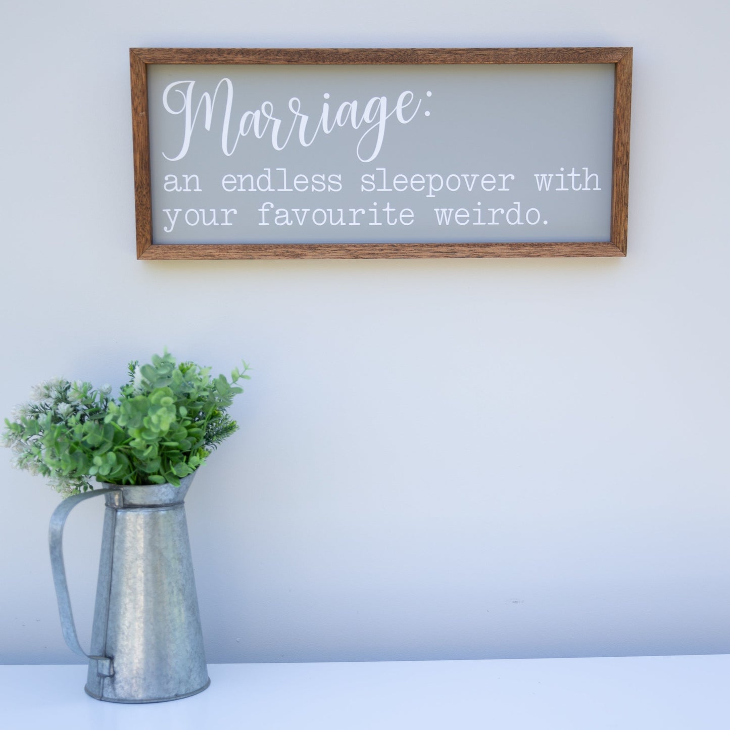 Marriage - An endless sleepover