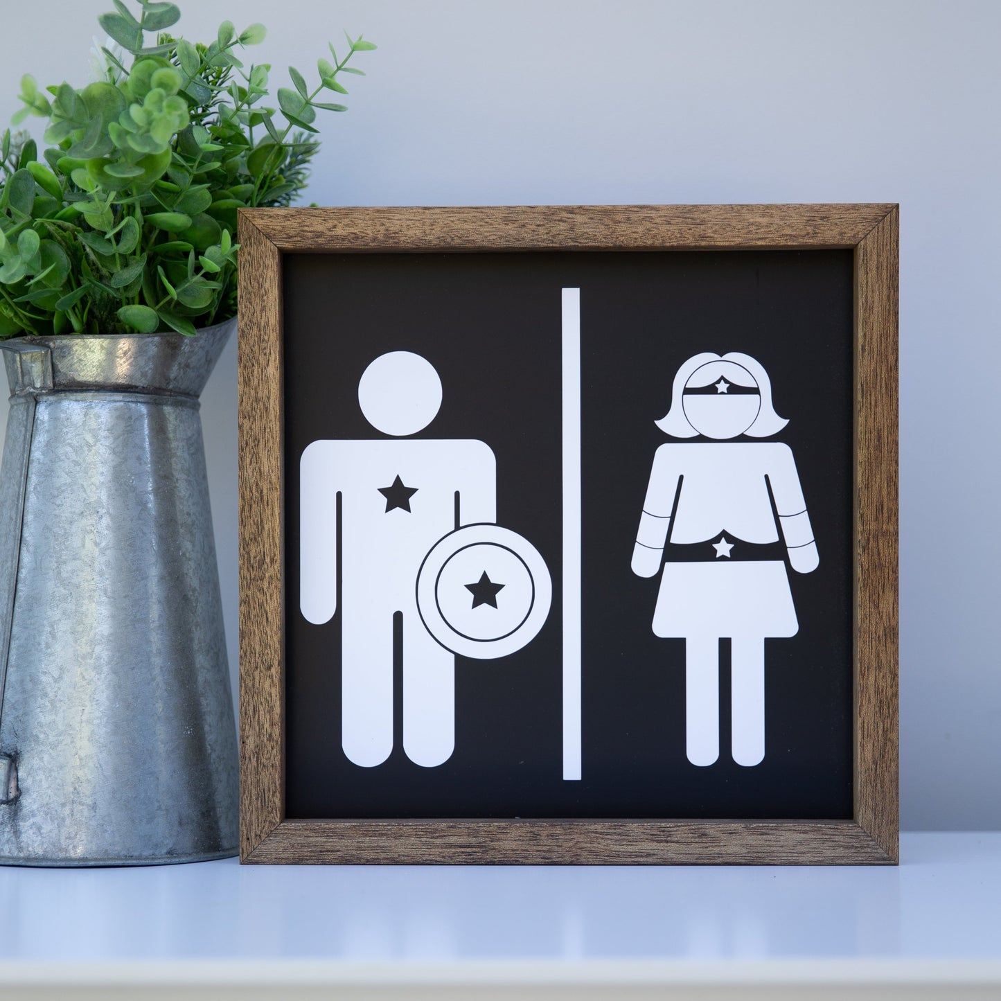 Novelty Restroom Sign (Choose your Characters!)