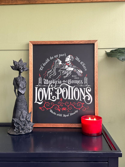 Morticia & Gomez Love Potions