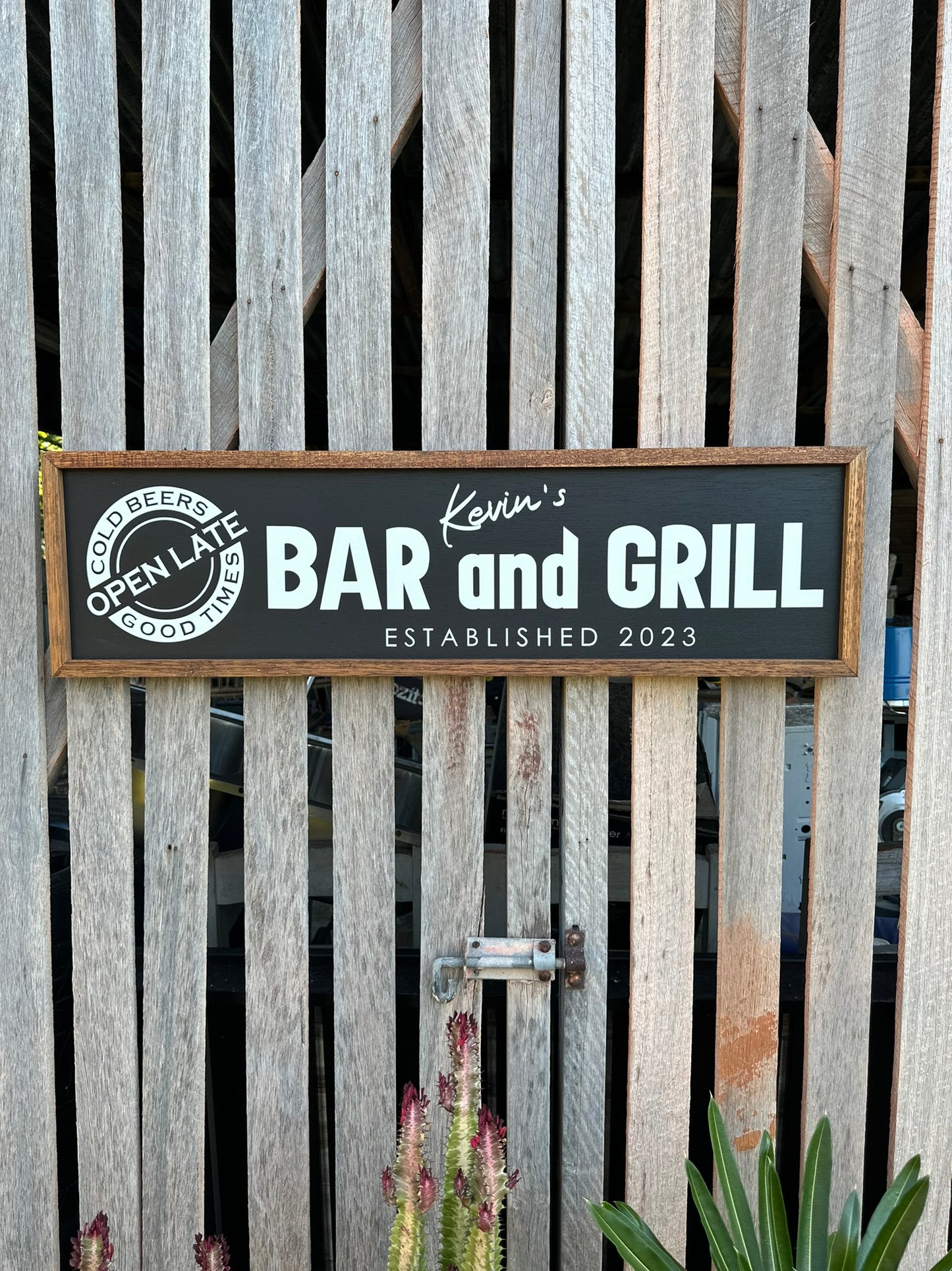 Personalised BBQ / Smokehouse Sign