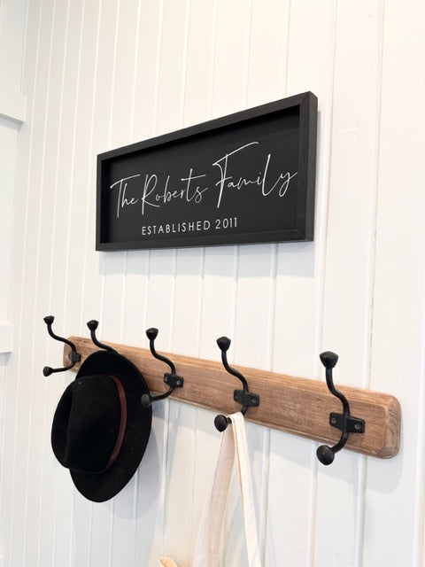 Personalised Family Name Sign