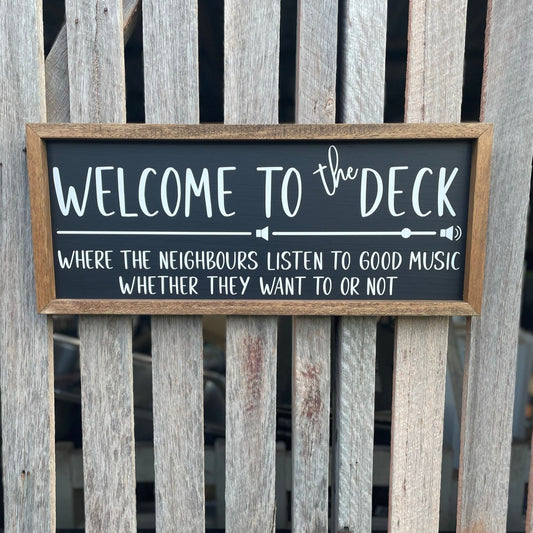 Welcome to the Deck/Patio