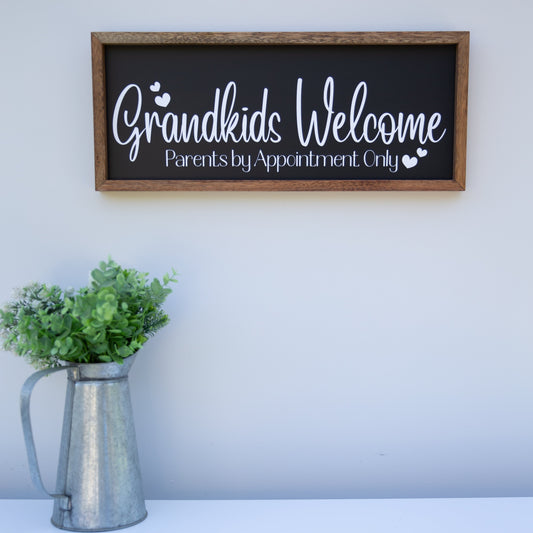 Grandkids Welcome, Parents by Appointment Only