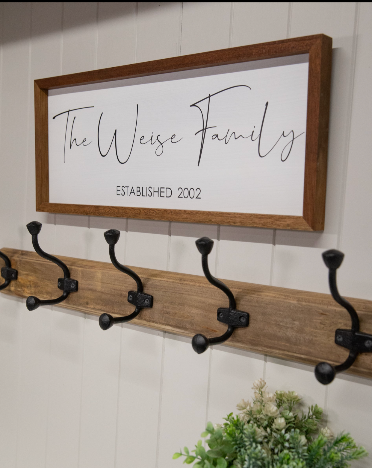 Personalised Family Name Sign